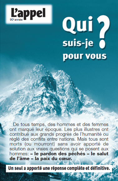 Qui suis-je pour vous ?