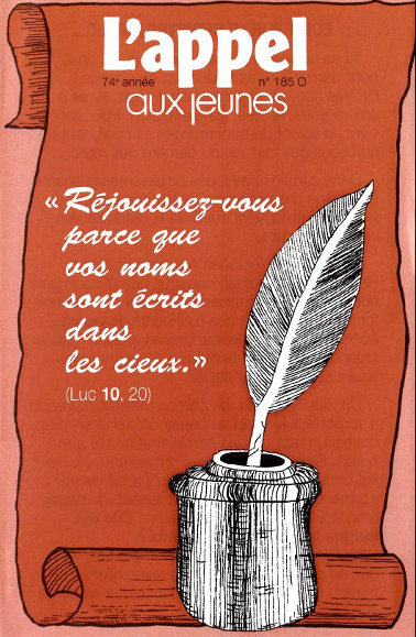 Réjouissez-vous parce que vos noms sont écrits dans les cieux