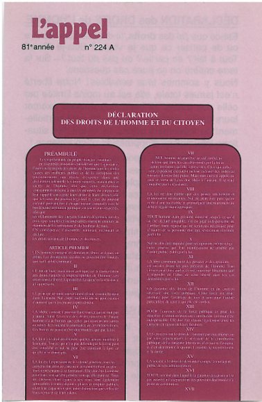 Déclaration des droits de l'homme et du citoyen