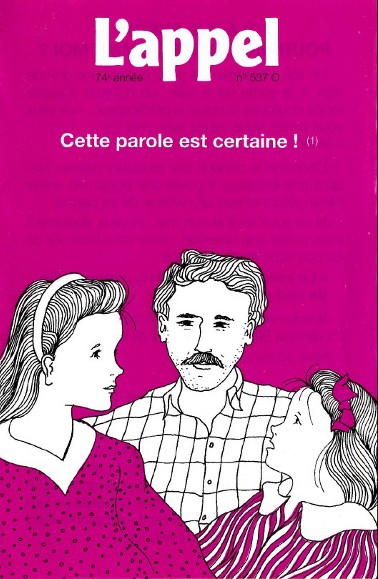 Cette parole est certaine !